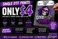 $4 DTF Single Prints